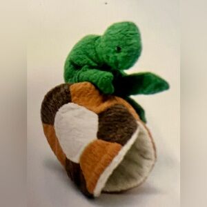 New- Furnis Ernestine turtle hand puppet- rare find